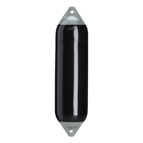 Black boat fender with Grey-Top, Polyform F-6