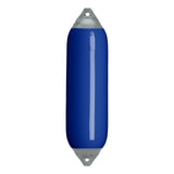 Cobalt Blue boat fender with Grey-Top, Polyform F-6