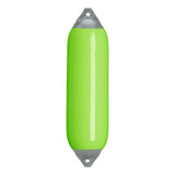 Lime boat fender with Grey-Top, Polyform F-6