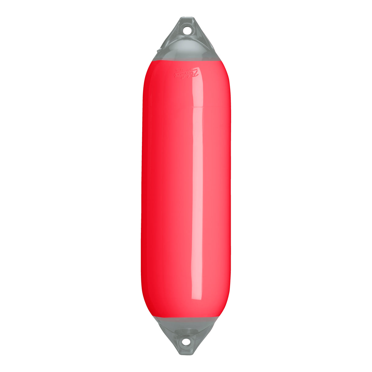 Red boat fender with Grey-Top, Polyform F-6