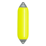 Saturn Yellow boat fender with Grey-Top, Polyform F-6