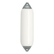 White boat fender with Grey-Top, Polyform F-6
