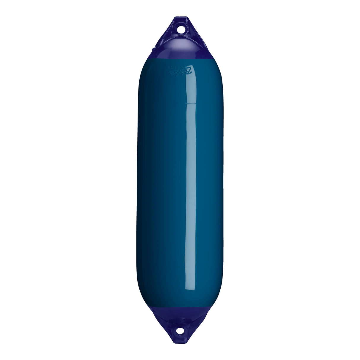 Catalina Blue boat fender with Navy-Top, Polyform F-6 