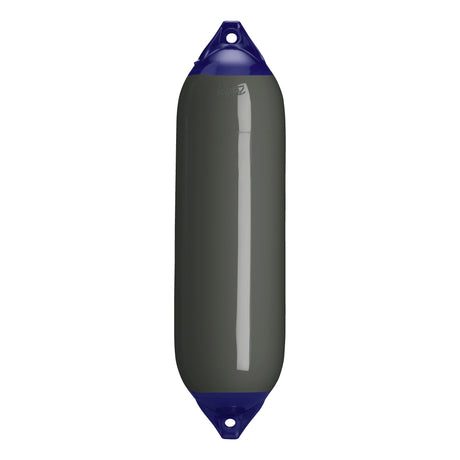 Graphite boat fender with Navy-Top, Polyform F-6 