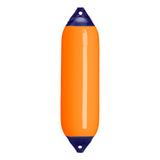 Orange boat fender with Navy-Top, Polyform F-6 
