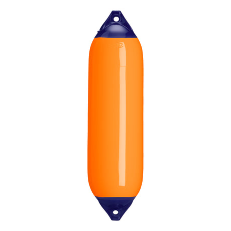 Orange boat fender with Navy-Top, Polyform F-6 