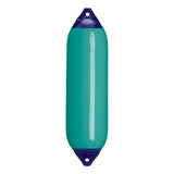 Teal boat fender with Navy-Top, Polyform F-6 