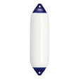 White boat fender with Navy-Top, Polyform F-6 
