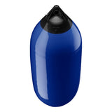 Cobalt Blue boat fender with Black-Top, Polyform F-7 angled shot