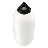 White boat fender with Black-Top, Polyform F-7 angled shot
