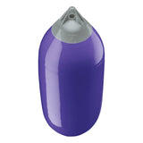Purple boat fender with Grey-Top, Polyform F-7 angled shot