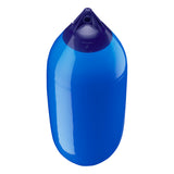 Blue boat fender with Navy-Top, Polyform F-7 angled shot