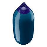 Catalina Blue boat fender with Navy-Top, Polyform F-7 angled shot