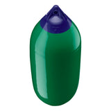 Forest Green boat fender with Navy-Top, Polyform F-7 angled shot