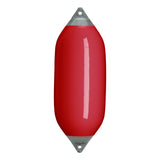 Classic Red boat fender with Grey-Top, Polyform F-7