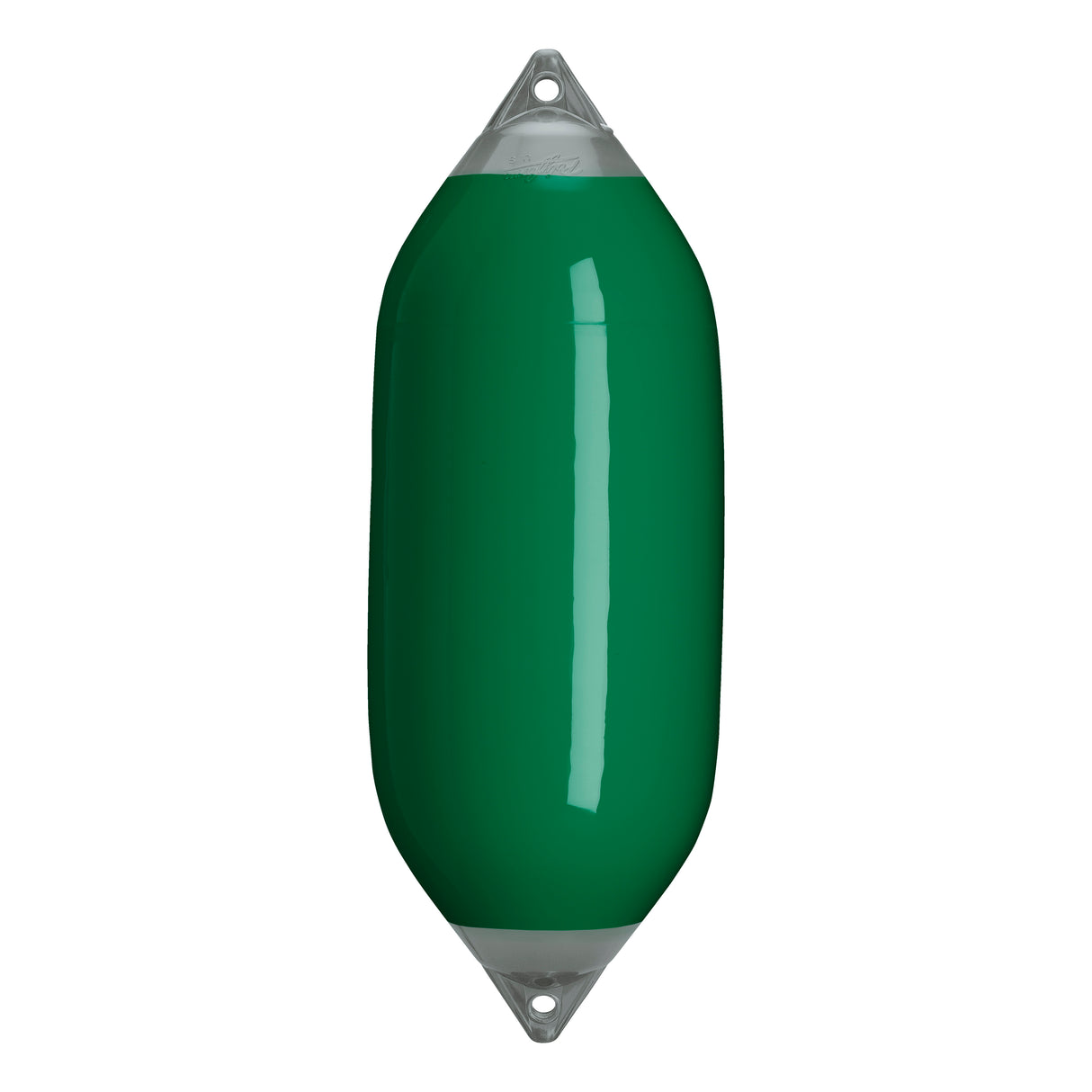 Forest Green boat fender with Grey-Top, Polyform F-7
