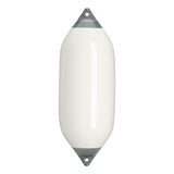 White boat fender with Grey-Top, Polyform F-7