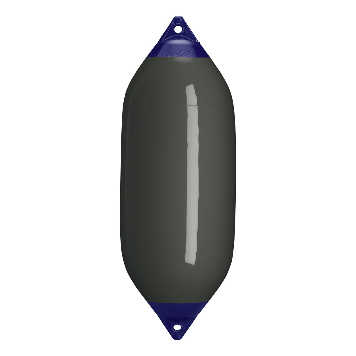 Graphite boat fender with Navy-Top, Polyform F-7 