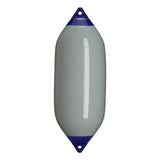 Grey boat fender with Navy-Top, Polyform F-7 
