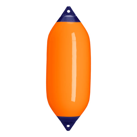 Orange boat fender with Navy-Top, Polyform F-7 