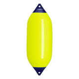 Saturn Yellow boat fender with Navy-Top, Polyform F-7 