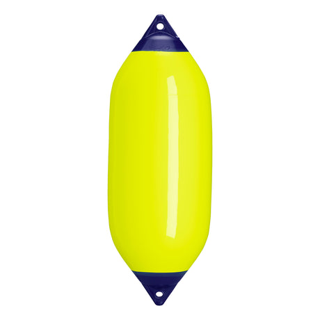 Saturn Yellow boat fender with Navy-Top, Polyform F-7 