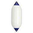 White boat fender with Navy-Top, Polyform F-7 