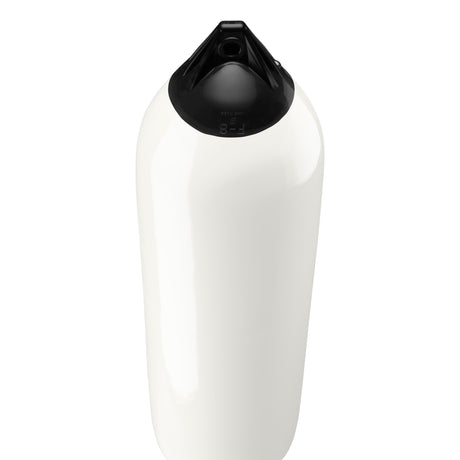 White boat fender with Navy-Top, Polyform F-8 angled shot