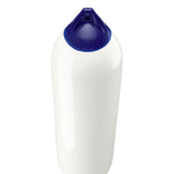 White boat fender with Navy-Top, Polyform F-8 angled shot