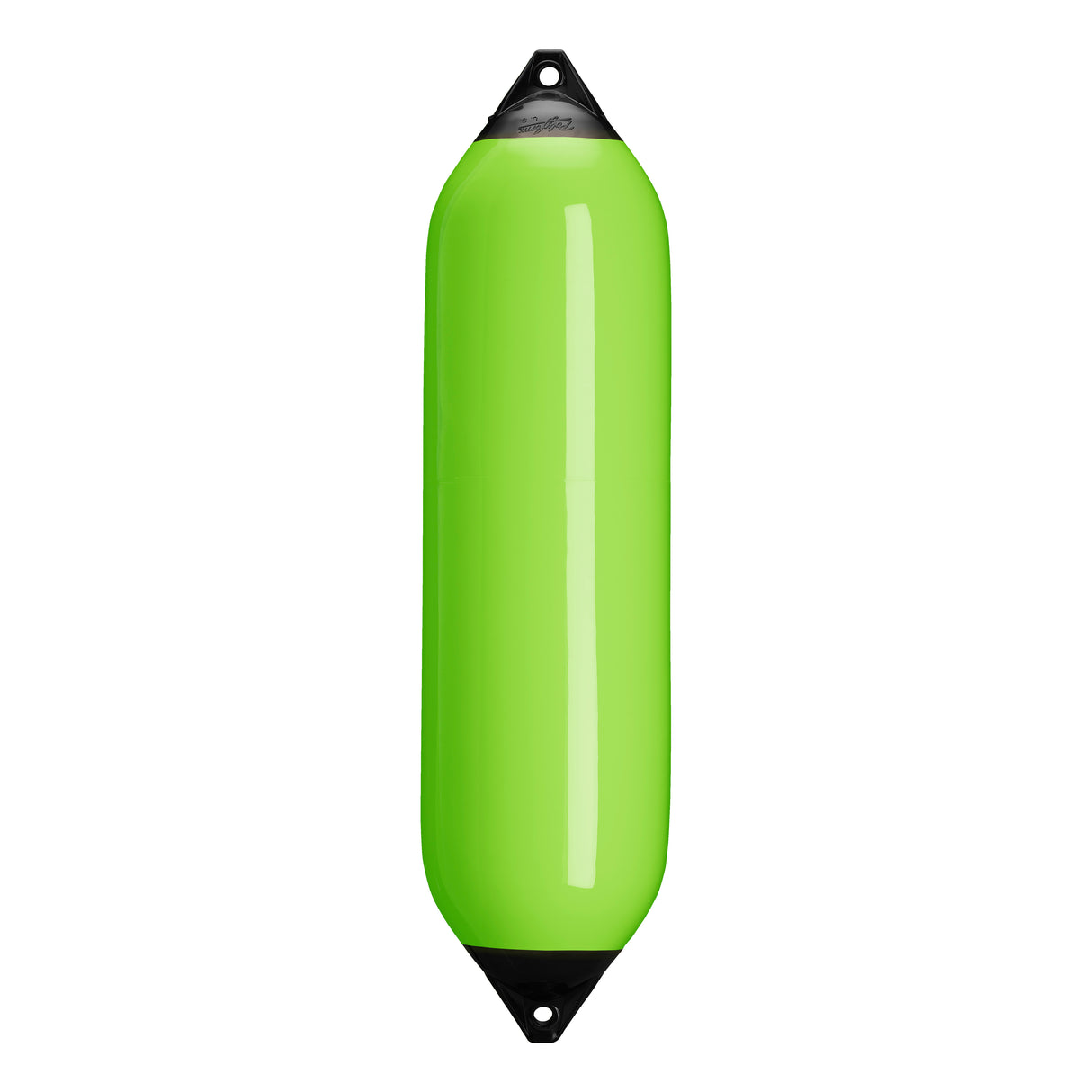 Lime boat fender with Navy-Top, Polyform F-8