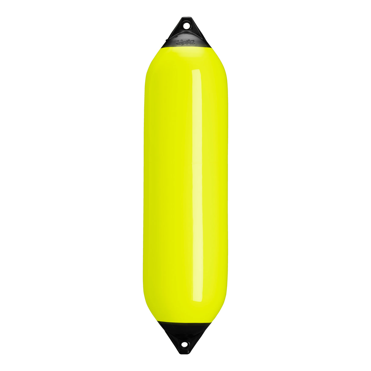 Saturn Yellow boat fender with Navy-Top, Polyform F-8