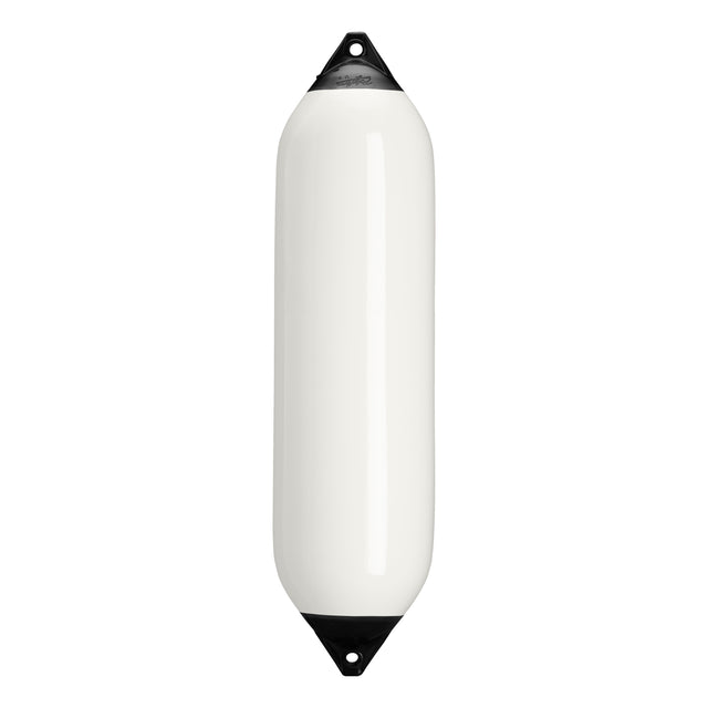 White boat fender with Navy-Top, Polyform F-8