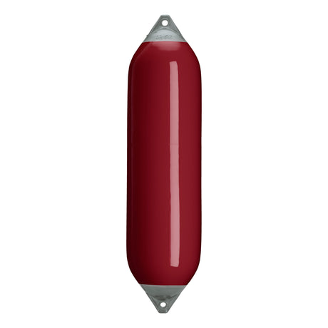 Burgundy boat fender with Grey-Top, Polyform F-8
