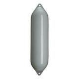 Grey boat fender with Grey-Top, Polyform F-8