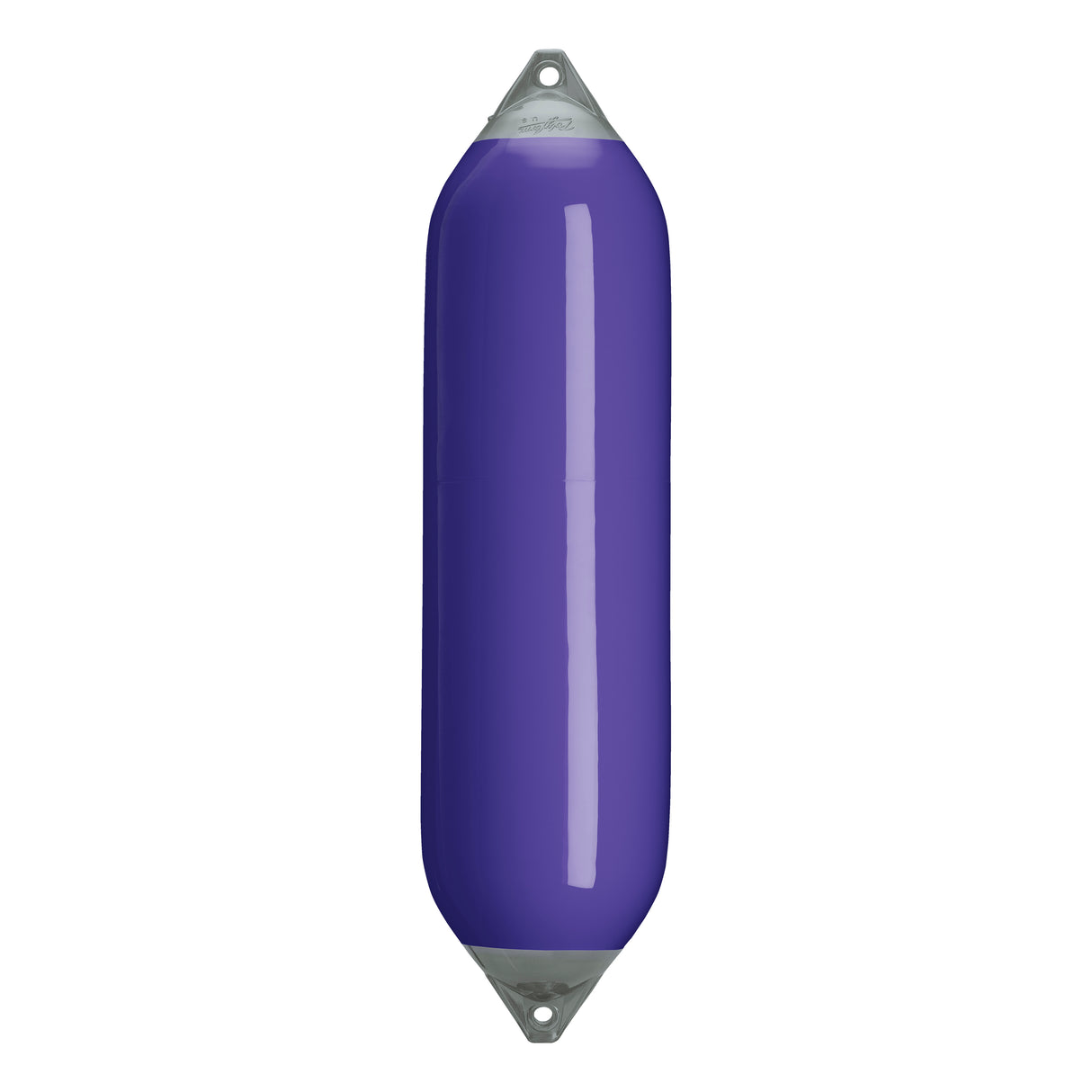 Purple boat fender with Grey-Top, Polyform F-8