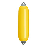 Yellow boat fender with Grey-Top, Polyform F-8