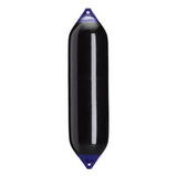 Black boat fender with Navy-Top, Polyform F-8 
