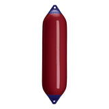 Burgundy boat fender with Navy-Top, Polyform F-8 