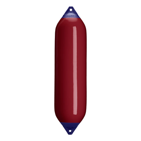 Burgundy boat fender with Navy-Top, Polyform F-8 