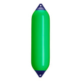 Green boat fender with Navy-Top, Polyform F-8 