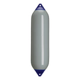 Grey boat fender with Navy-Top, Polyform F-8 
