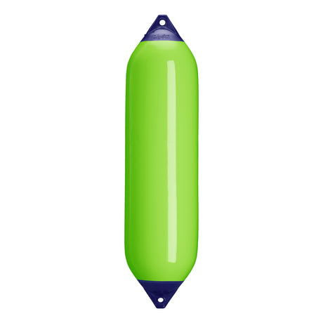 Lime boat fender with Navy-Top, Polyform F-8 