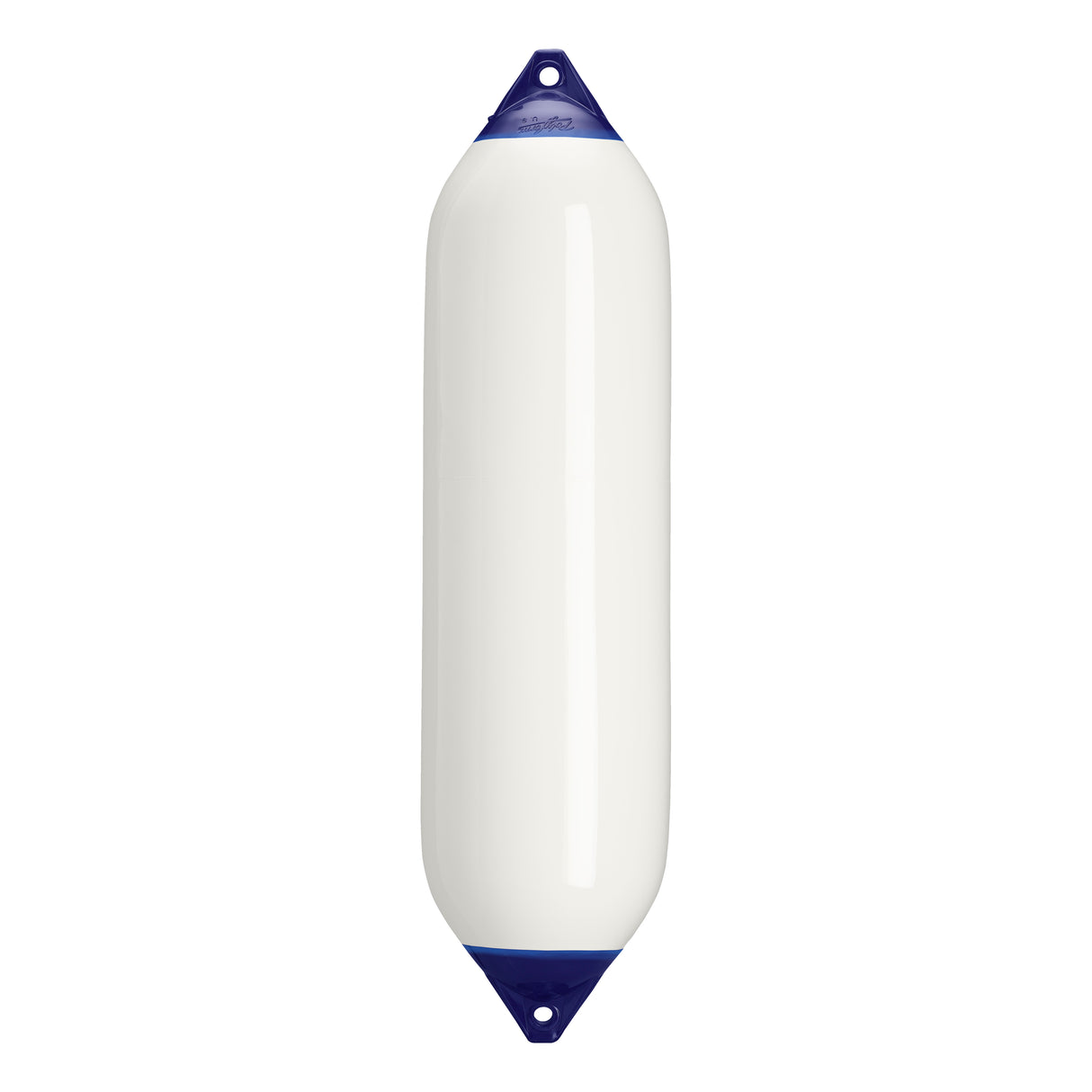 White boat fender with Navy-Top, Polyform F-8 