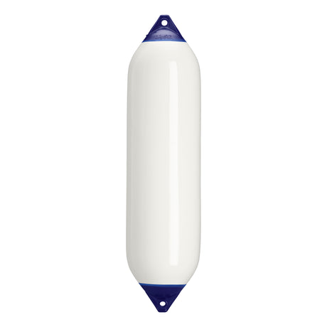 White boat fender with Navy-Top, Polyform F-8 
