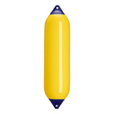 Yellow boat fender with Navy-Top, Polyform F-8 