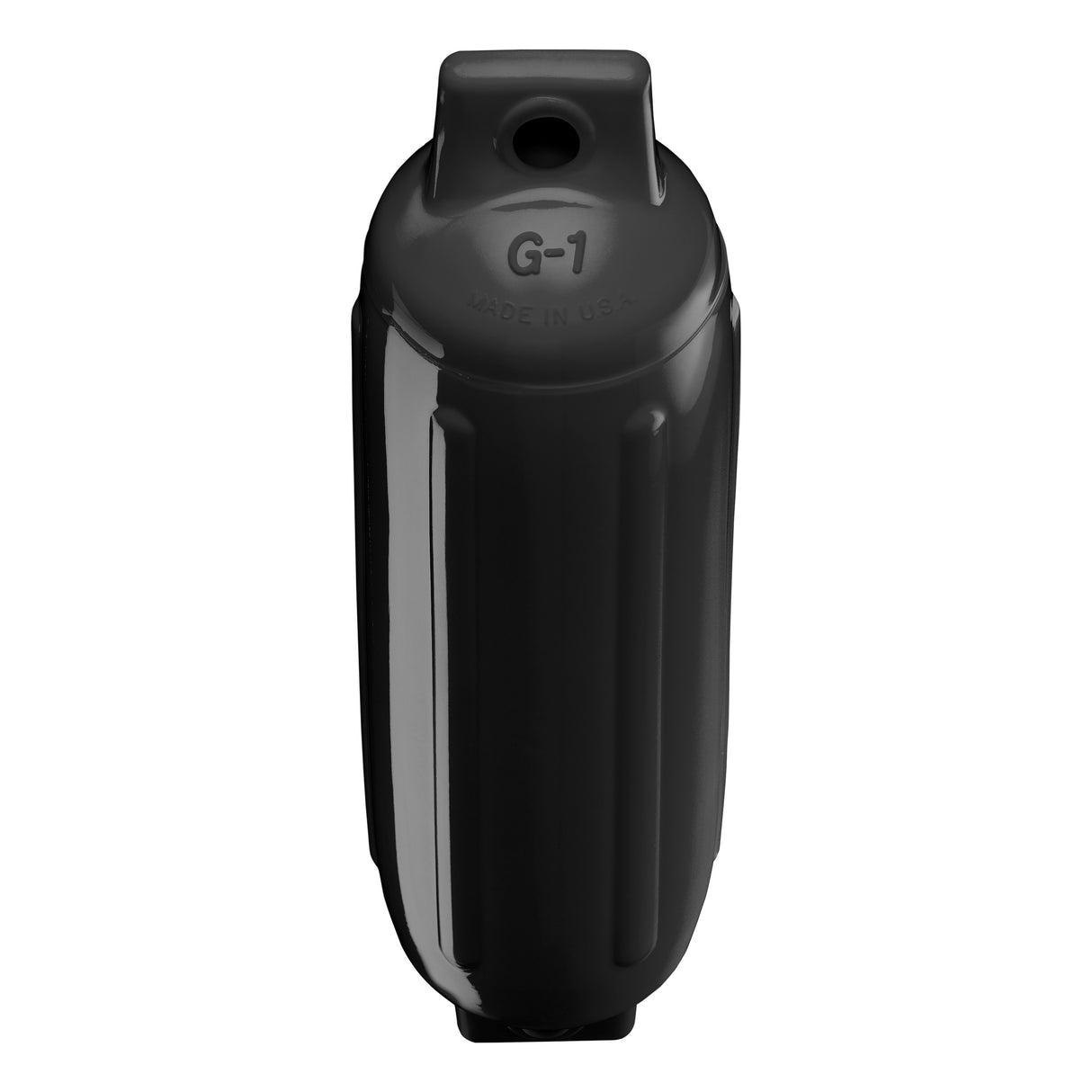 Black boat fender, Polyform G-1
