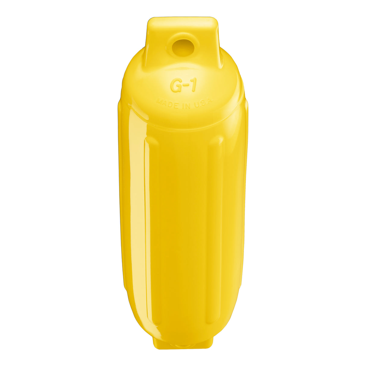 Yellow boat fender, Polyform G-1