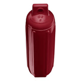 Burgundy boat fender, Polyform G-2 angled shot