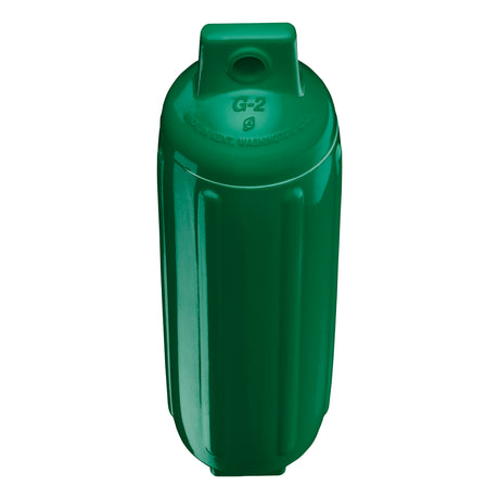 Forest Green boat fender, Polyform G-2 angled shot