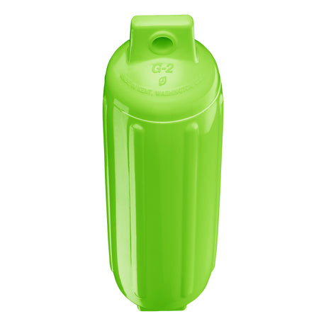 Lime boat fender, Polyform G-2 angled shot